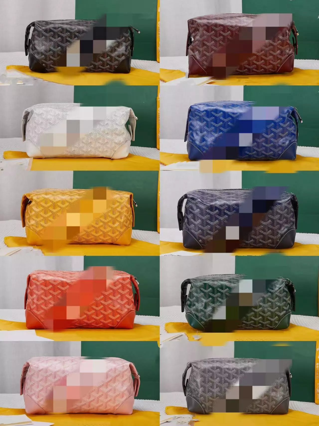 Goyard bag — Makeup bag white colorway — USFans Spreadsheet photo