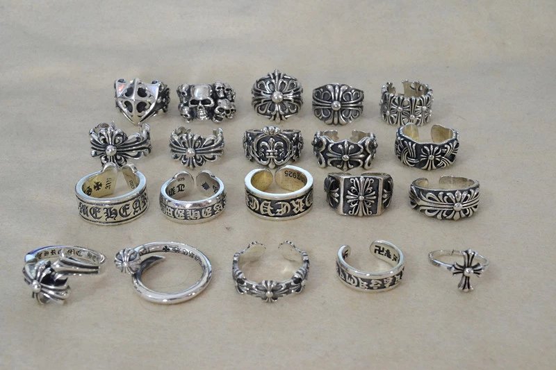 Design V-Style Adjustable Opening Ring Silver Jewelry - 5