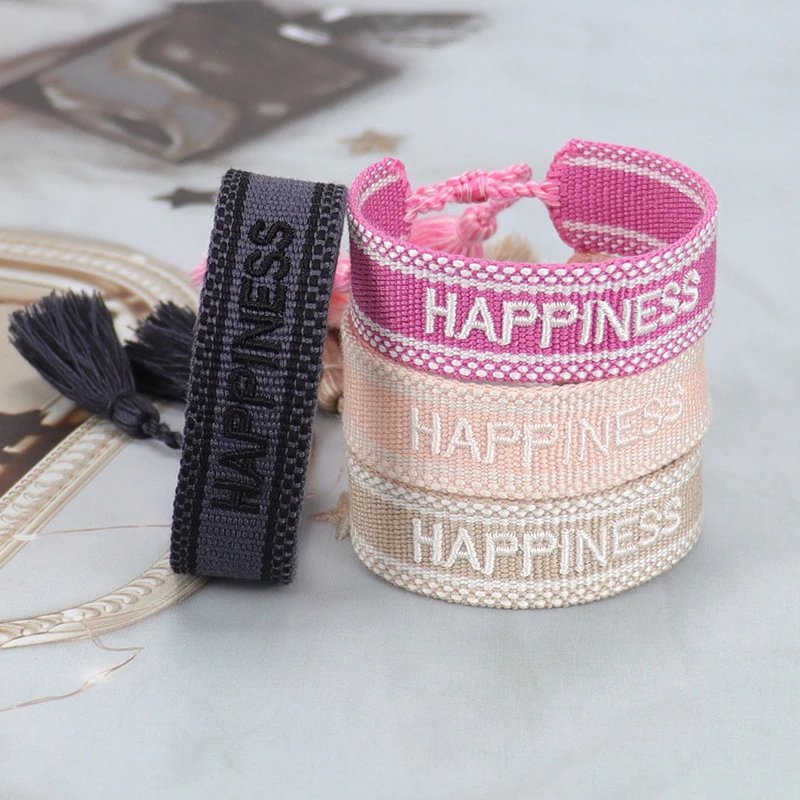 Dior Christian Tassel Woven Bracelet White / Black Jewelry - 9