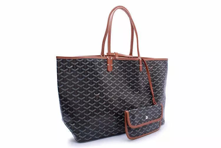 Goyard Saint Louis Tote Bag in Graphite Gray with Mini Pouch - 27