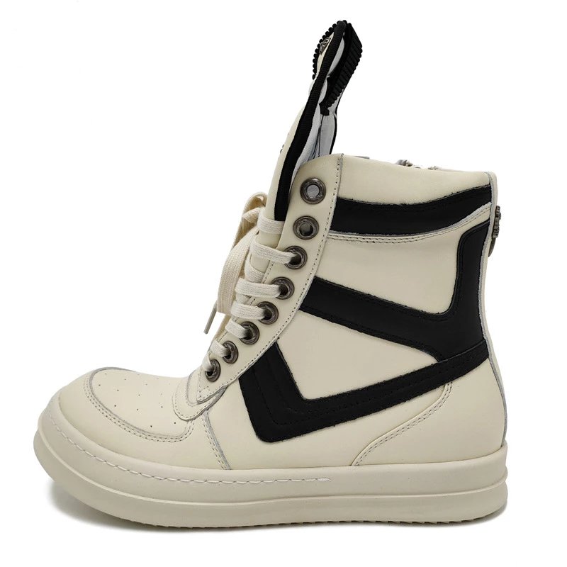 Chrome Hearts High-Top Sneakers Black and Cream - 6
