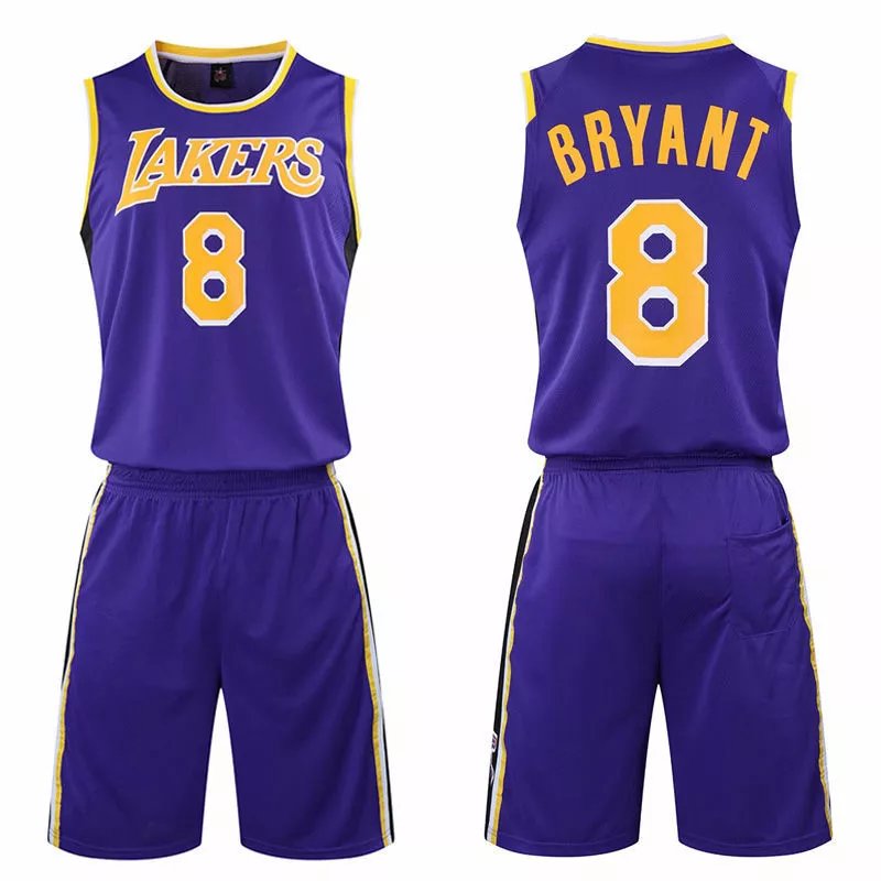 Lakers #8 Crew Neck Purple