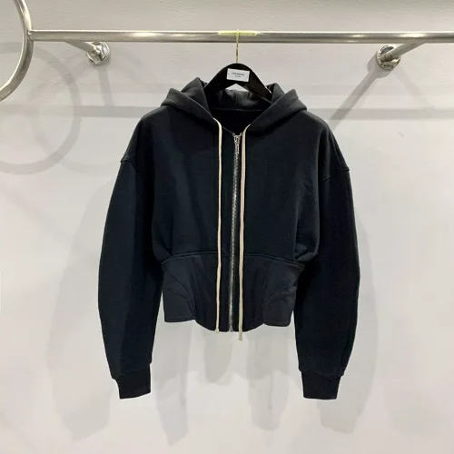 Rick Owens Sudadera Cropped con Cremallera