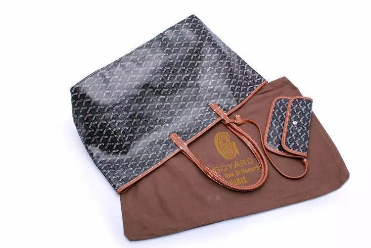 Goyard Saint Louis Tote Bag in Graphite Gray with Mini Pouch - 28