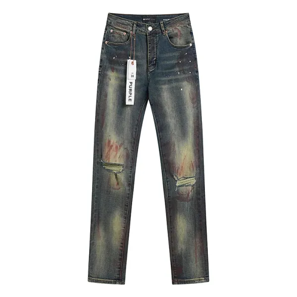 Purple Label Flared Perforated White Jeans - 13