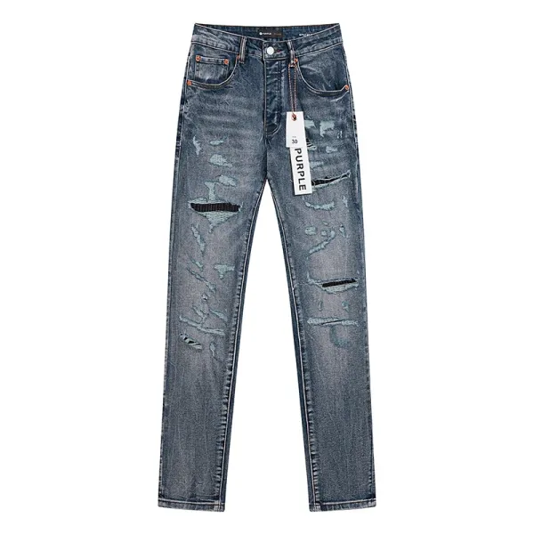 Purple Label Flared Perforated White Jeans - 23