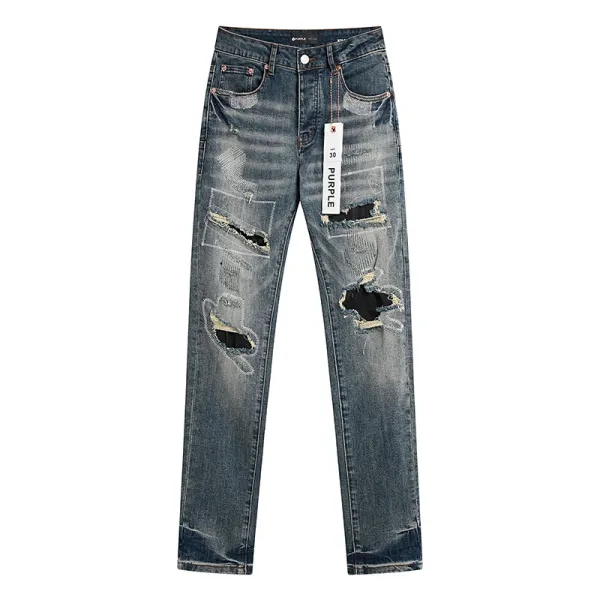 Purple Label Flared Perforated White Jeans - 16
