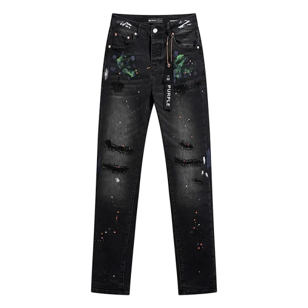 Purple Label Flared Perforated White Jeans - 18