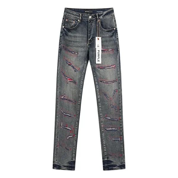 Purple Label Flared Perforated White Jeans - 17