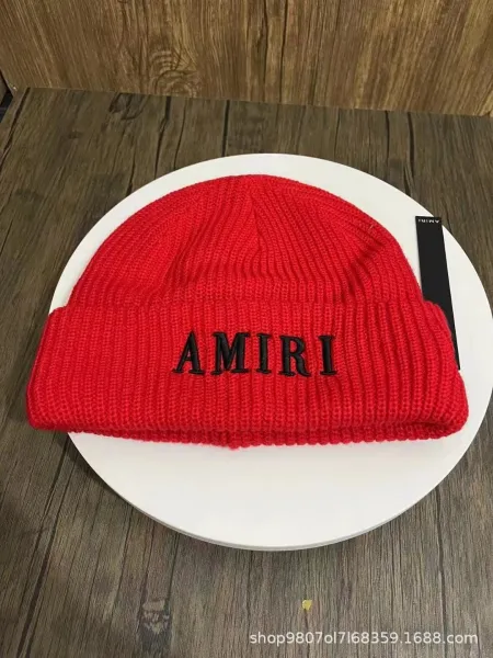 Amiri Logo Embroidered Black Beanie - 6