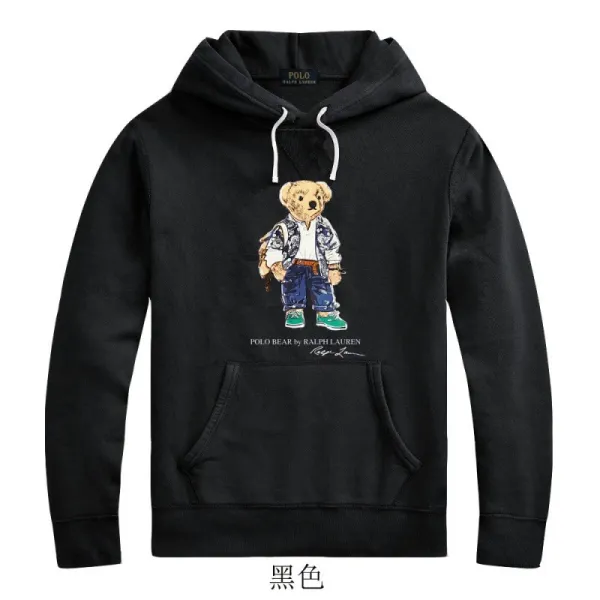 Ralph Lauren Polo Bear Hoodie Black - 1