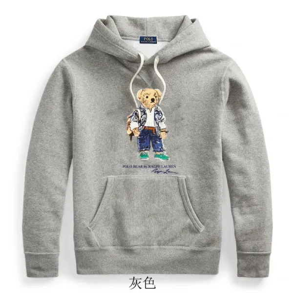 Polo Ralph Lauren Polo Bear Hoodie Gray - 1