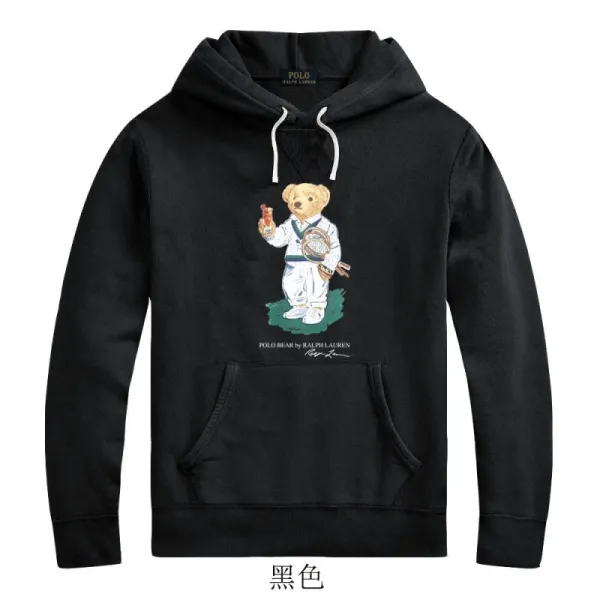 Ralph Lauren Polo Bear Hoodie Black - 1