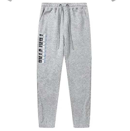 Trapstar Arch Logo Hoodie and Sweatpants Black/Gray Colorblock Set - 11