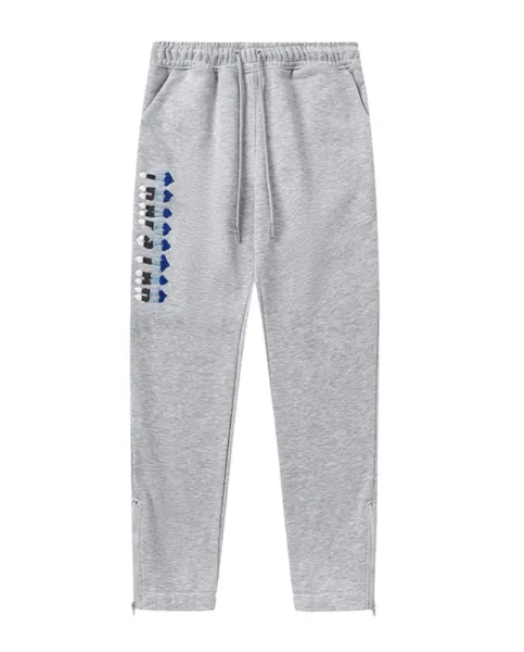 Trapstar Arch Logo Hoodie and Sweatpants Black/Gray Colorblock Set - 23