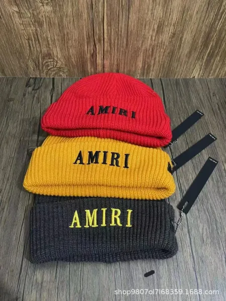 Amiri Logo Embroidered Black Beanie - 9