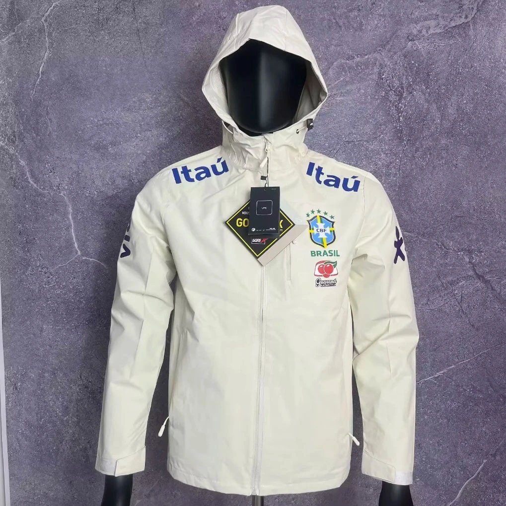 Football-Inspired Windbreaker Jacket