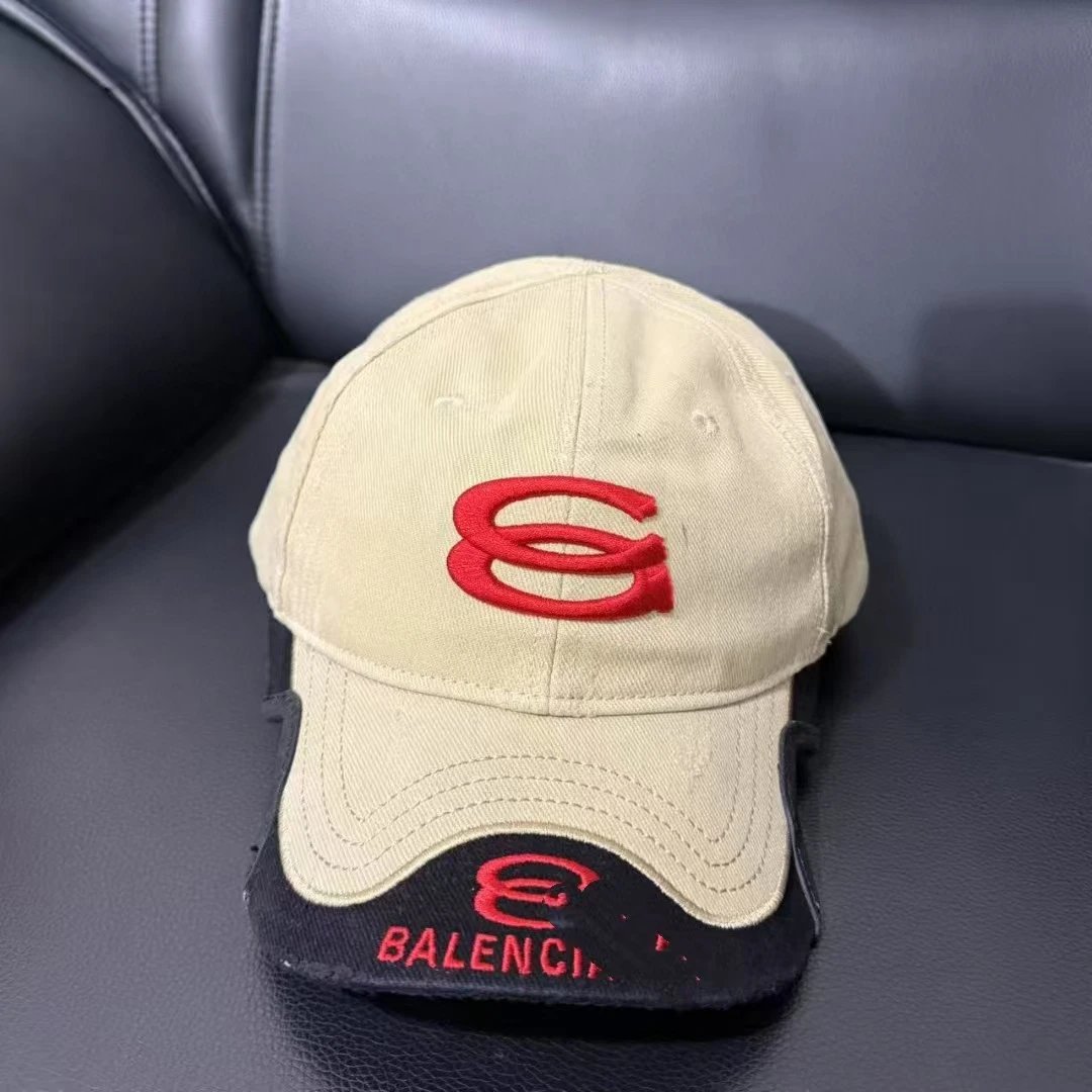 Balenciaga Logo Baseball Cap Gray - 3