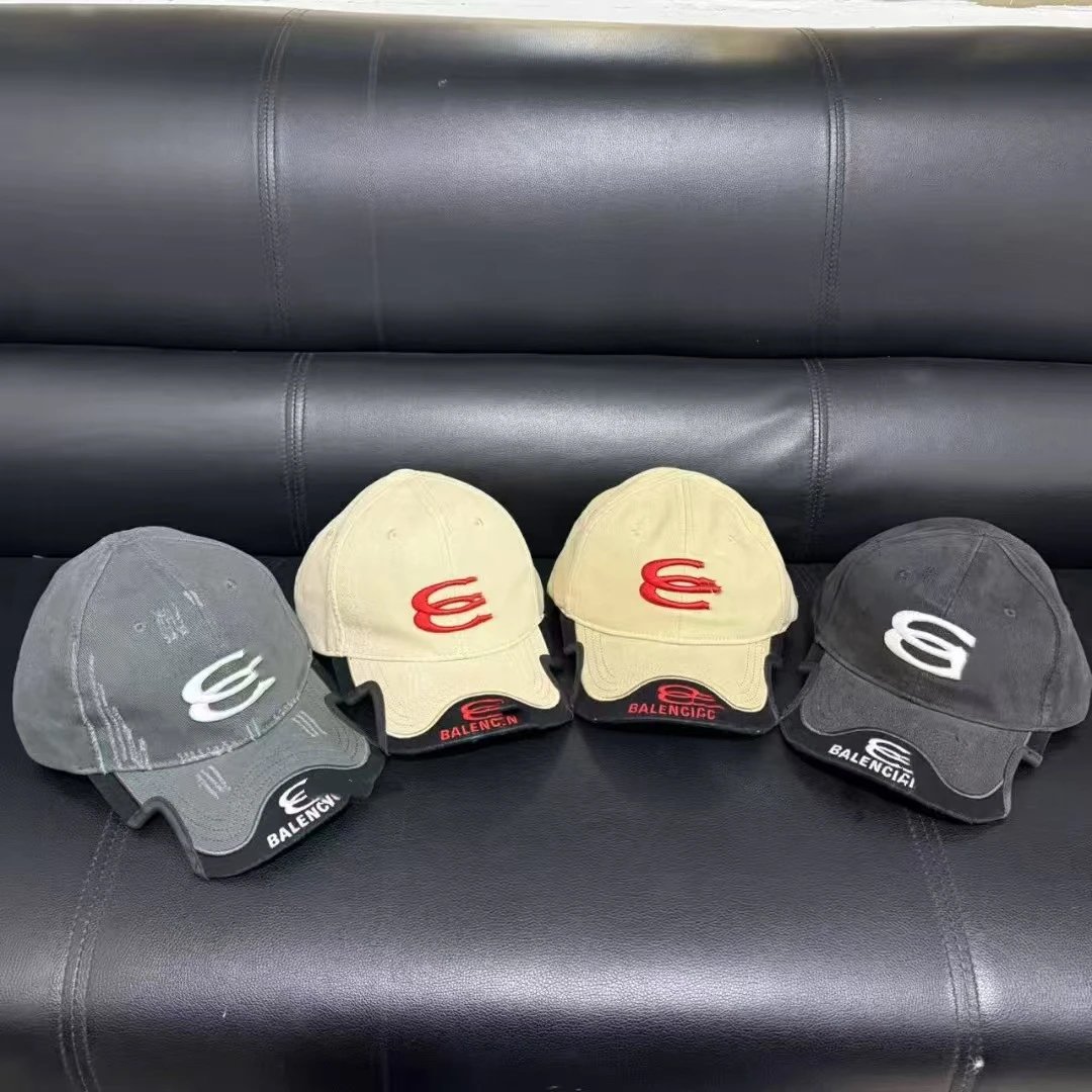 Balenciaga Logo Baseball Cap Gray - 8