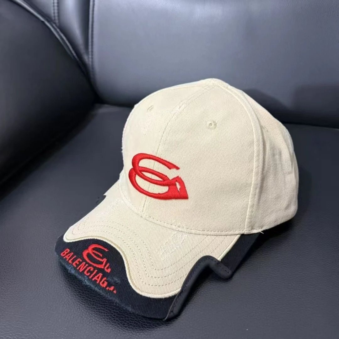 Balenciaga Logo Baseball Cap Gray - 5