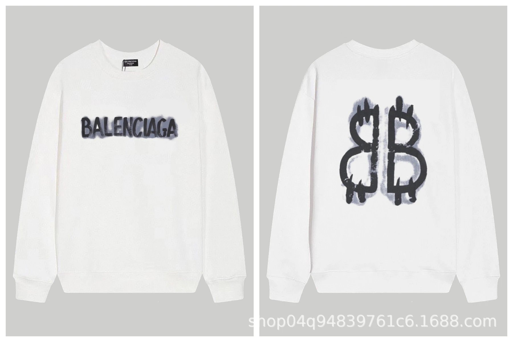 Balenciaga Heavy Cotton Crew Neck Hoodie photo 6