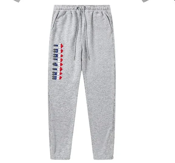 Trapstar Arch Logo Hoodie and Sweatpants Black/Gray Colorblock Set - 15