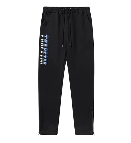 Trapstar Arch Logo Hoodie and Sweatpants Black/Gray Colorblock Set - 22