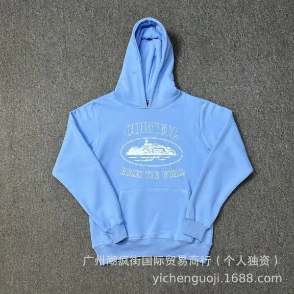 Cortez Rules The World Light Blue Hoodie - 1