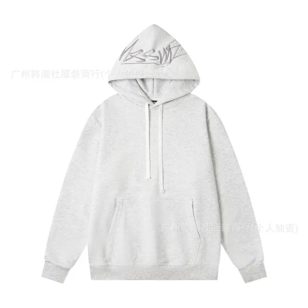 Off-White Hoodie Gray Graphic Hoodie - 1