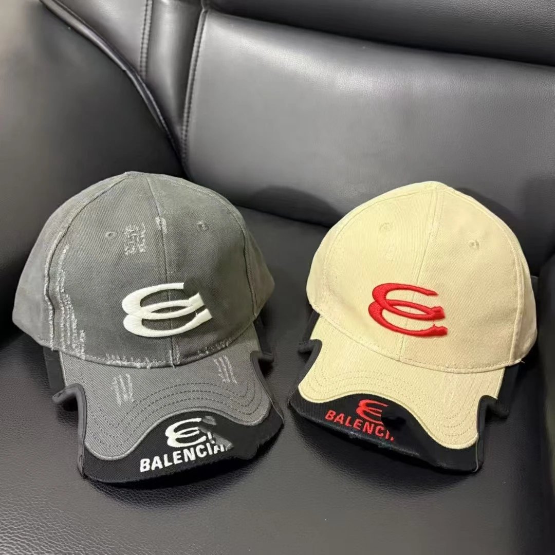 Balenciaga Logo Baseball Cap Gray - 7