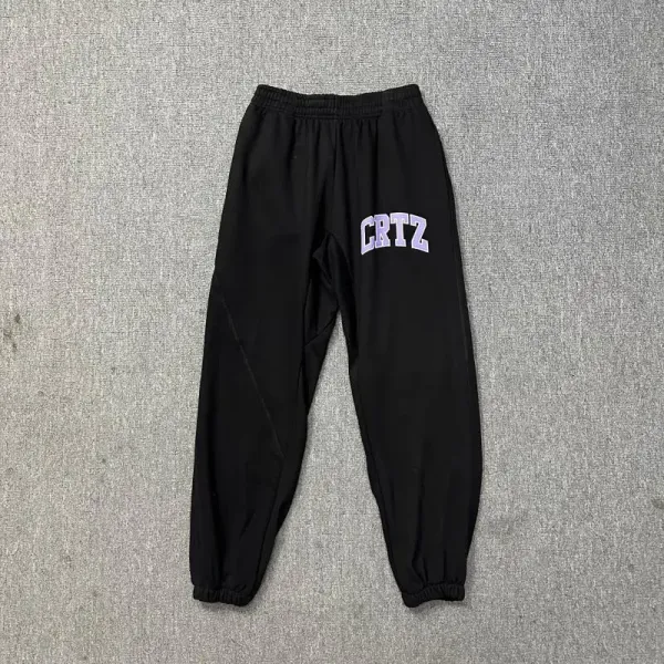 CRTZ Arch Logo Black Sweatpants - 1
