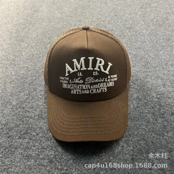 Amiri Arts District Trucker Cap Brown - 1