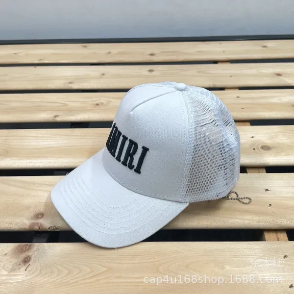 Amiri Mesh Back Baseball Cap White - 1