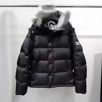 Autumn and winter new Zhou Dongyu paragraph down jacket female short white duck down couples wear removable loose jacket tide spot