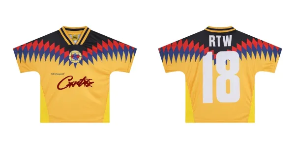 Corteiz Rules The World Jersey White Red Yellow - 9