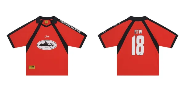 Corteiz Rules The World Jersey White Red Yellow - 5