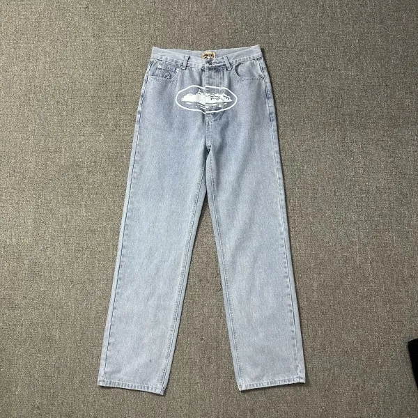 Denim Tears x Levi's Light Wash Jeans with Island Print - 19
