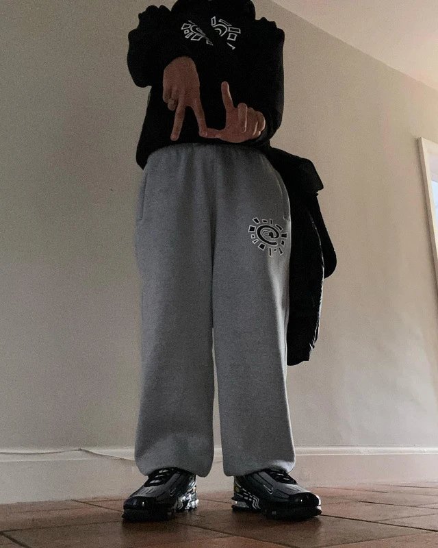 Design Sun Logo Sweatpants Green - 6