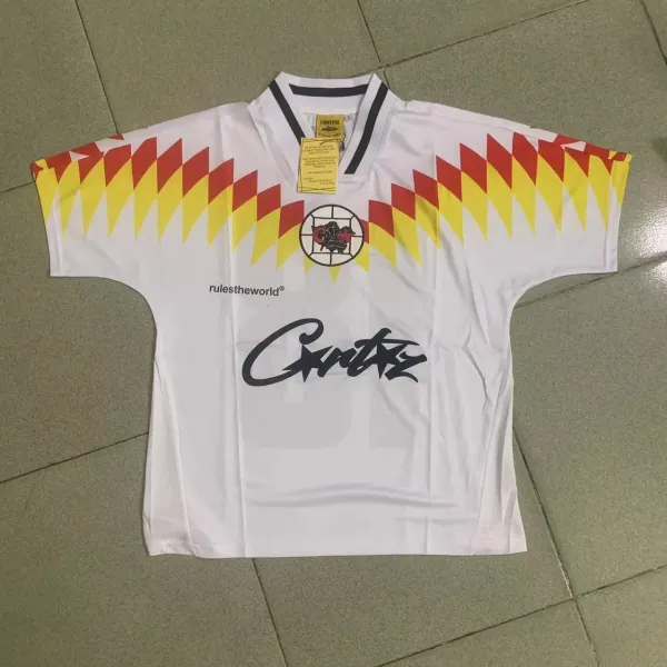 Corteiz Rules The World Jersey White Red Yellow - 1