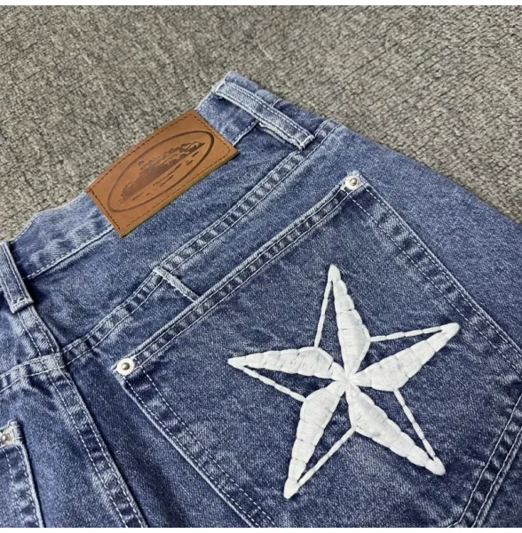Denim Tears x Levi's Light Wash Jeans with Island Print - 11
