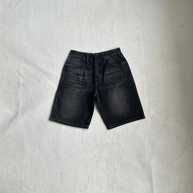 Denim Shorts - Washed Black