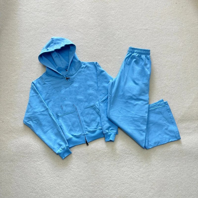 Baby Blue Zip Up Set