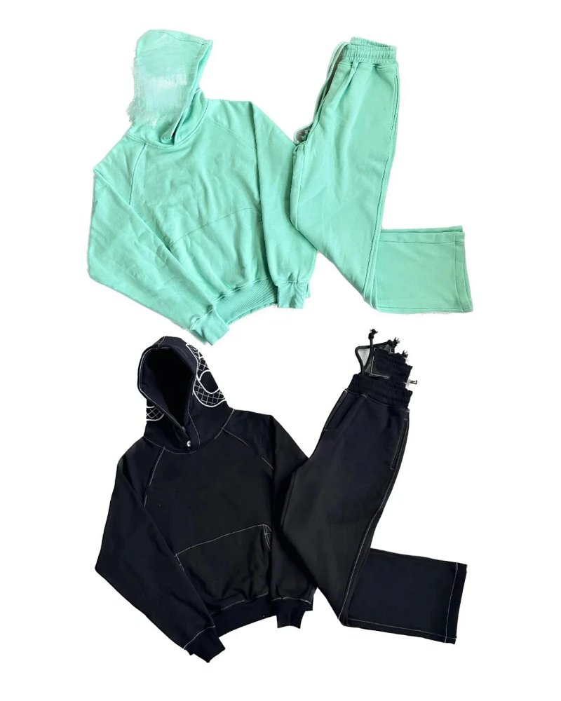 (¥209+¥195)Tracksuit - Black