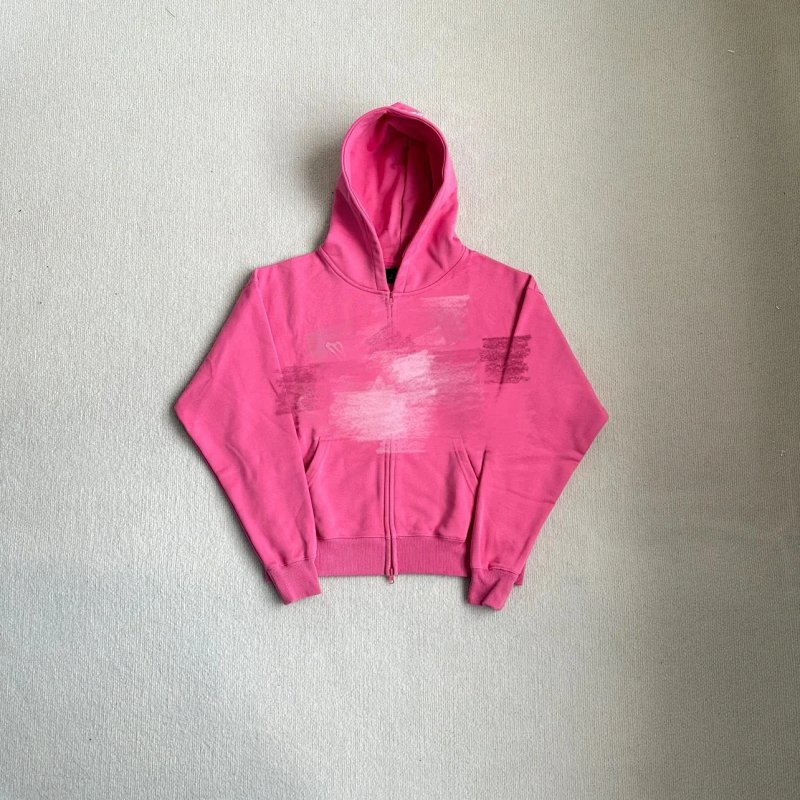 Zip-Up Hoodie Pink