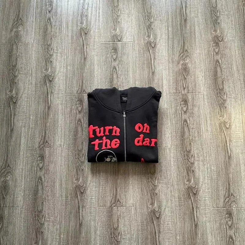 💥¥99（2.0 Turn On The Dark Skeleton Zip Up Hoodie