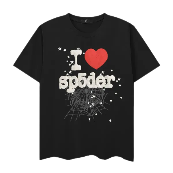 Design Spider Web Graphic Print White T-Shirt - 35