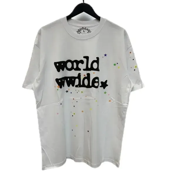 Design Spider Web Graphic Print White T-Shirt - 4