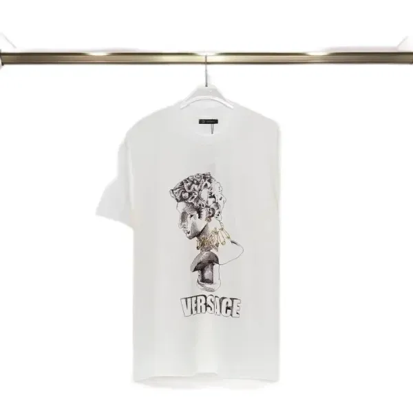 Versace Medusa Bust Graphic White T-Shirt - 1