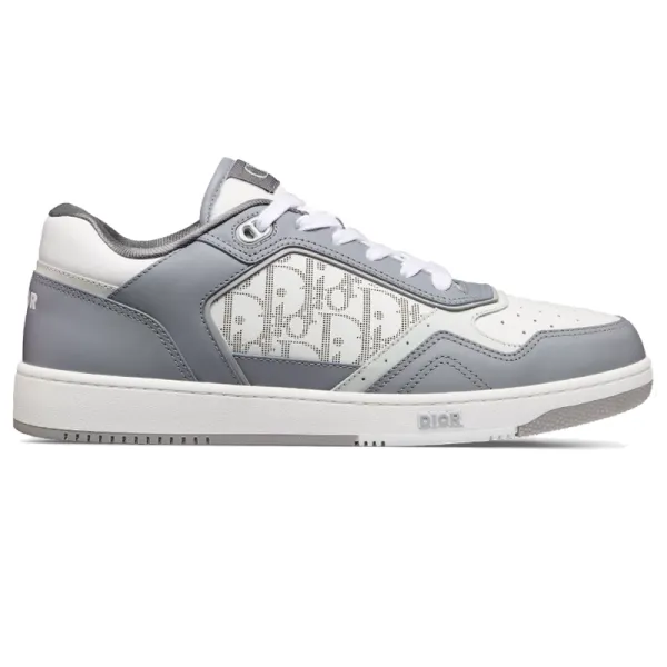 Dior B23 Oblique Gray and White Sneakers - 1