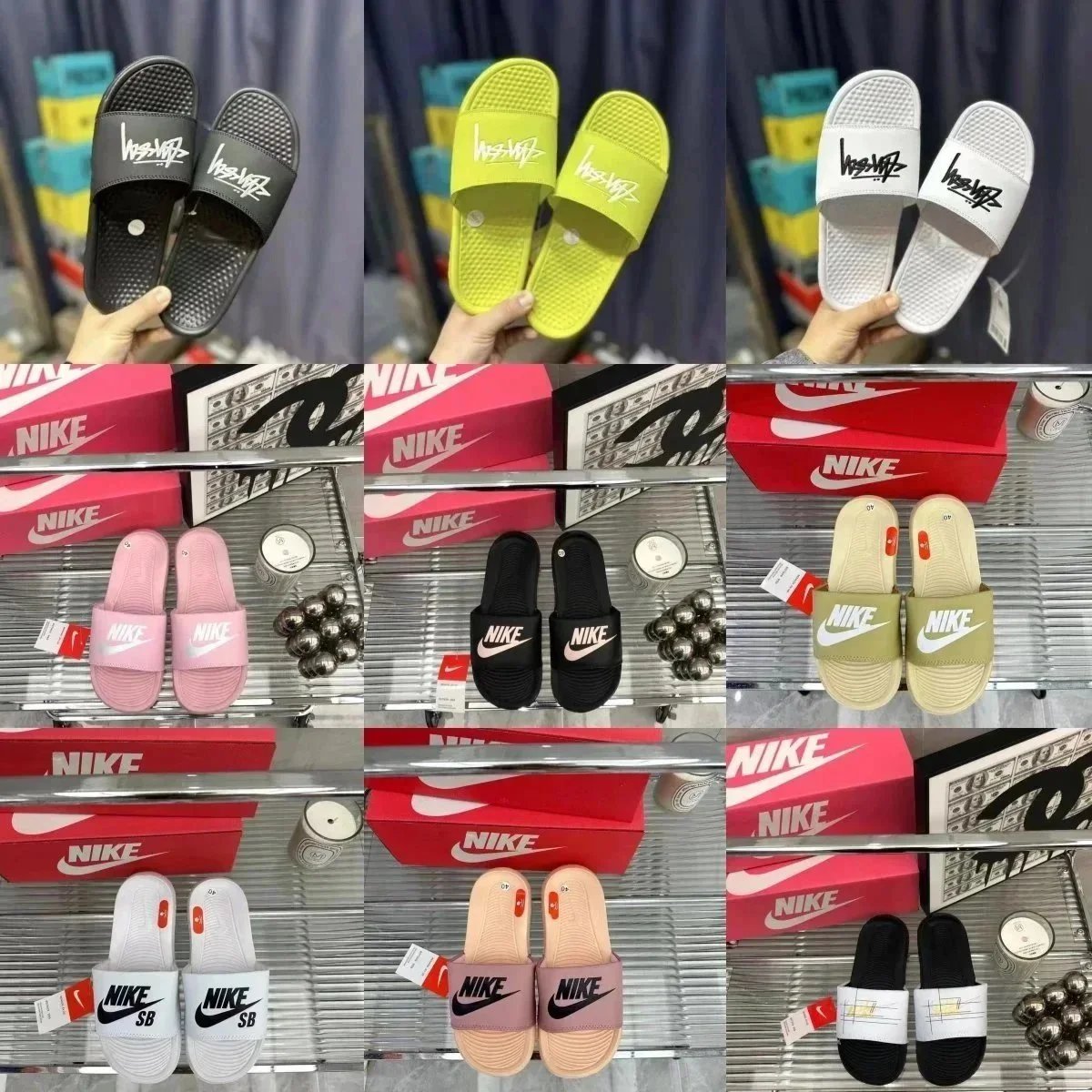 Nike Colorful Slides Sandals